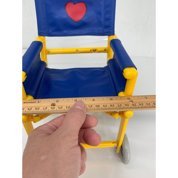 Build a Bear Yellow and Blue Wheel chair with Hear and bear logo - Picture 8 of 10